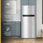 Whirlpool - 18 Cu. Ft. Wide Refrigerator Compatible With The EZ Connect Icemaker Kit - Stainless Steel - Image 4