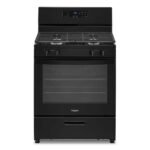 Whirlpool - 5.1 Cu. Ft. Freestanding Gas Range with Broiler Drawer - Black