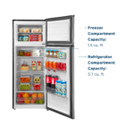 Insignia - 7.2 Cu. Ft. Mini Fridge with Top Freezer and ENERGY STAR Certification - Stainless Steel Look - Image 3