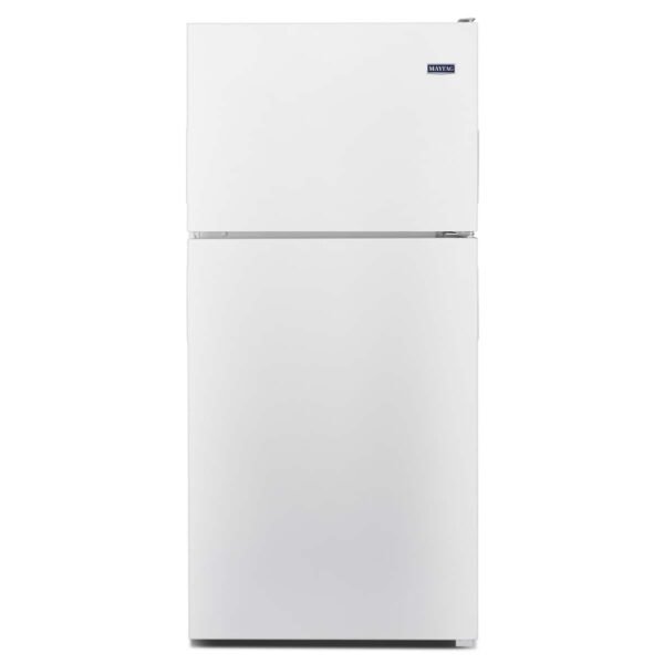 Maytag 20.5 Cu. Ft. Top Freezer Refrigerator PowerCold Feature White Ice from Kings Outlet