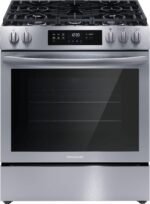 Frigidaire - 5.1 Cu. Ft. Slide-In Gas Range with Self-cleaning and Convection Bake - Stainless Steel