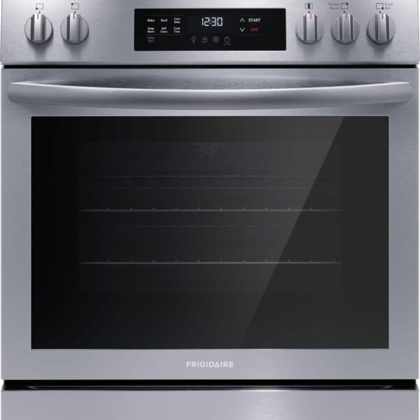 Frigidaire 5.1 Cu. Ft. Slide-In Gas Range Self-cleaning Convection Bake Stainless Steel from Kings Outlet