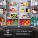 LG - Standard-Depth MAX 29.6 Cu. Ft. 4-Door French Door Smart Refrigerator with Full-Convert Drawer - Stainless Steel - Image 6