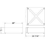 GE - 7" RightHeight Riser - Laundry Pedestal for Select Washers and Dryers - Sapphire Blue - Image 3