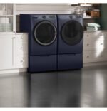 GE 16" Laundry Pedestal Storage Drawer Select Washers Dryers Sapphire Blue from Kings Outlet