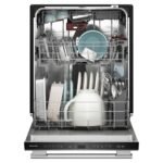 KitchenAid - 24" Top Control Built-In Tub Dishwasher with Third Level Jet Rack, 40+ Total Wash Jets, 41 dBA - Stainless Steel - Image 2