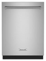 KitchenAid - 24" Top Control Built-In Stainless Steel Tub Dishwasher with 3rd Rack, 360 Max Jets, 44 dBA - Stainless Steel