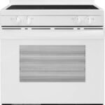 Insignia™ - 5.3 Cu. Ft. Freestanding Electric Range with Dual-Size Burner and Storage Drawer - White