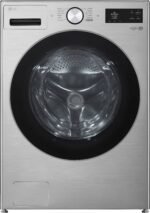 LG - 5.0 Cu. Ft. High-Efficiency Stackable Smart Front Load Washer with Steam and TurboWash 360° - Graphite Steel