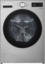 LG - 5.0 Cu. Ft. High-Efficiency Stackable Smart Front Load Washer with Steam and TurboWash 360° - Graphite Steel