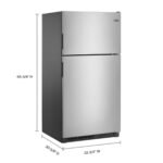 Maytag - 20.5 Cu. Ft. Top-Freezer Refrigerator - Fingerprint Resistant - Stainless Steel - Image 3