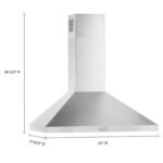 Whirlpool - 30 inches - Convertible - Wall Range Hood - Stainless Steel - Image 3