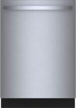 Bosch - 800 Series 24" Top Control Smart Built-In  Stainless Steel Tub Dishwasher with Flexible 3rd Rack, 42 dBA - Stainless Steel