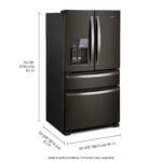 Whirlpool - 24.5 Cu. Ft. French Door Refrigerator with Two-Tier Freezer Storage - Black Stainless Steel - Image 6