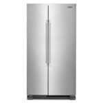Maytag - 25 Cu. Ft. Side-by-Side Freestanding Refrigerator with Humidity-Controlled FreshLock Crisper - Fingerprint-Resistant Stainless Finish