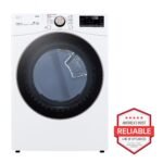 LG 7.4 Cu. Ft. Stackable Smart Gas Dryer Steam Built-In Intelligence White from Kings Outlet