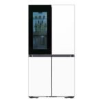 Samsung - Bespoke 29 Cu. Ft. 4-Door Flex French Door Refrigerator with Auto Open Door - White Glass