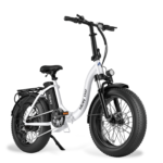 HiBoy - EX6F Foldable Electric Bike w/ 75 mi Max Operating Range & 25 mph Max Speed - 67.7*24.2*50.8 - White - Image 3
