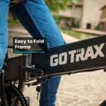 GoTrax - Z4 LITE Folding eBike w/ 25mi Max Operating Range and 20mph Max Speed - Black - Image 3