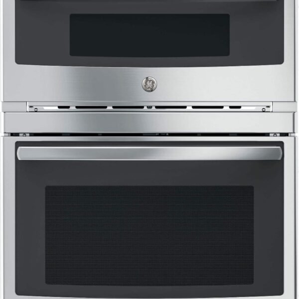 GE Profile 30" Built-In Single Electric Convection Wall Oven Built-In Microwave Stainless Steel from Kings Outlet