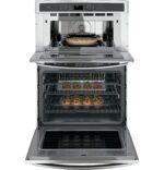 GE Profile 30" Built-In Single Electric Convection Wall Oven Built-In Microwave Stainless Steel from Kings Outlet
