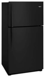 Whirlpool - 21.3 Cu. Ft. Top-Freezer Refrigerator - Black - Image 2
