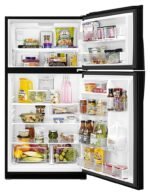 Whirlpool - 21.3 Cu. Ft. Top-Freezer Refrigerator - Black - Image 4