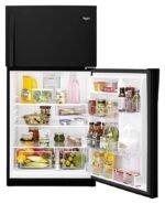 Whirlpool - 21.3 Cu. Ft. Top-Freezer Refrigerator - Black - Image 6