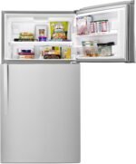 Whirlpool - 21.3 Cu. Ft. Top-Freezer Refrigerator - Monochromatic Stainless Steel - Image 3