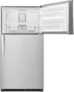Whirlpool - 21.3 Cu. Ft. Top-Freezer Refrigerator - Monochromatic Stainless Steel - Image 4