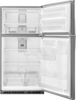 Whirlpool - 21.3 Cu. Ft. Top-Freezer Refrigerator - Monochromatic Stainless Steel - Image 2
