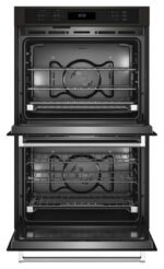 KitchenAid 30" Built-In Electric Convection Double Wall Oven Air Fry Mode Black Stainless Steel from Kings Outlet