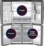 GE Profile 28 Cu. Ft. 4-Door French Door Smart Refrigerator Fully Convertible Temperature Zone from Kings Outlet