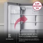 LG - Standard-Depth MAX 29.6 Cu. Ft. 4-Door French Door Smart Refrigerator with Full-Convert Drawer - Stainless Steel - Image 7