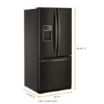 Whirlpool - 20 Cu. Ft. Wide French Door Refrigerator - Black Stainless Steel - Image 3