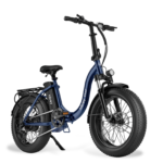HiBoy - EX6F Foldable Electric Bike w/ 75 mi Max Operating Range & 25 mph Max Speed - 67.7*24.2*50.8 - Blue - Image 3