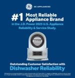 GE - 24" Front Control Built-In Plastic Tub Dishwasher with Steam + Sanitization and 55 dBA - Black - Image 2