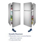 Insignia - 14.2 Cu. Ft. Top-Freezer Refrigerator with ENERGY STAR Certification - Stainless Steel - Image 5