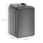 Maytag 5.3 Cu. Ft. High Efficiency Smart Top Load Washer Extra Power Button Metallic from Kings Outlet