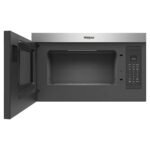 Whirlpool - 1.1 Cu. Ft. Over-the-Range Microwave with Flush Built-in Design - Stainless Steel - Image 2