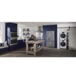 GE - 2.4 Cu. Ft. High Efficiency Stackable Front Load Washer with Steam and Sanitize - White - Image 6