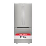 LG - 21.8 Cu. Ft. French Door Refrigerator with Smart Cooling System - Stainless Steel - Image 3
