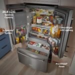 KitchenAid - 26.8 Cu. Ft. Standard-Depth French Door Refrigerator with Exterior Ice and Water Dispenser - Stainless Steel - Image 4