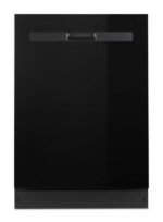 Whirlpool - Quiet Dishwasher with Boost Cycle and Pocket Handle - Black