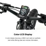 Lectric eBikes - XPeak2 High-Step Long-Range eBike (Max 80mi/28mph) + Rear Rack/Fenders/Elite Headlight/Suspension Seat Post - Tempest Grey - Image 6