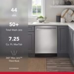 KitchenAid 24" Front Control Built-In Stainless Steel Tub Dishwasher 3rd Rack 50+ Total Wash from Kings Outlet