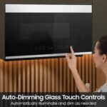 Samsung - Bespoke 2.1 Cu. Ft. Over-the-Range Microwave with Sensor Cooking and Auto Dimming Glass Touch Controls - White Glass - Image 6