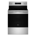 Whirlpool - 5.3 Cu. Ft. Freestanding Electric Range with Air Cooking Technology, No Preheat Air Fry and Air Baking and Self Clean - Stainless Steel