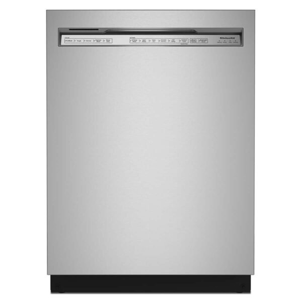 KitchenAid 24" Front Control Built-In Dishwasher Stainless Steel Tub ProWash Cycle 3rd Rack 39 from Kings Outlet