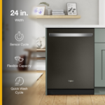 Whirlpool - 24" Stainless Steel Dishwasher with AI Intelligent Wash - 47 dBA .- Print Resistant Black Stainless - Print Resist Blk Stnlss - Image 4